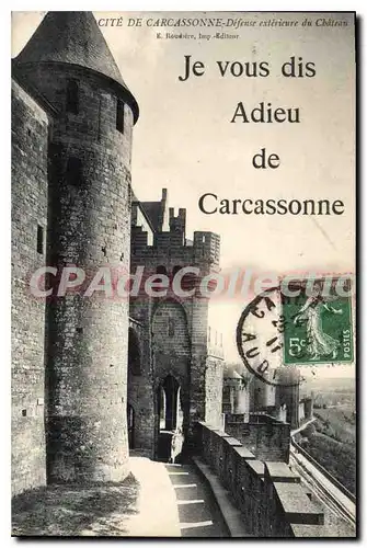 Ansichtskarte AK Cite de Carcassonne Defense exterieure du Chateau