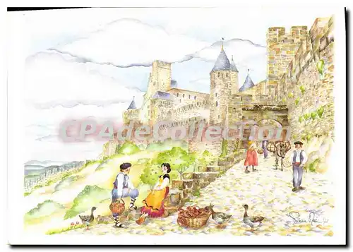 Cartes postales Carcassonne a Travers le temps Aude La Cite