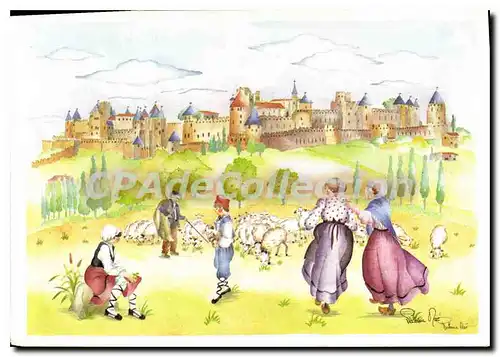Cartes postales Carcassonne a Travers le temps Aude La Cite