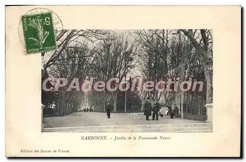 Cartes postales Narbonne Jardin de la Promenade Neuve