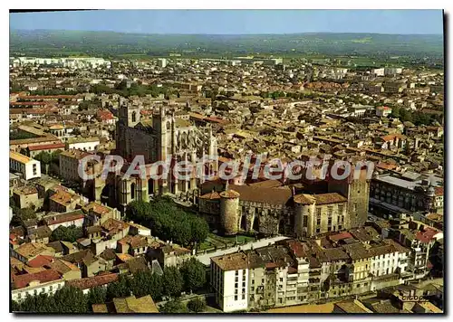 Ansichtskarte AK Narbonne Aude Vue aerienne