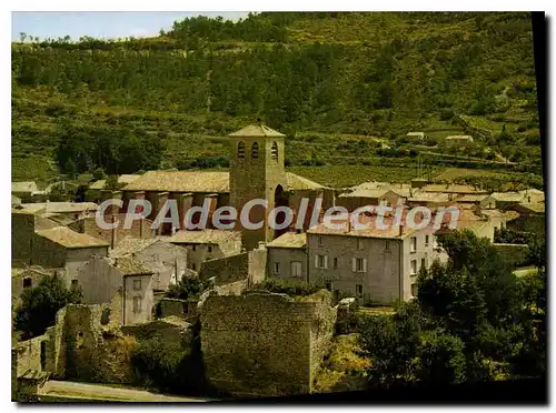 Cartes postales Lagrasse Corbieres Aude Les Remparts et le Roche Galiere