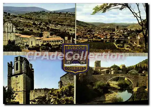 Cartes postales Lagrasse Corbieres Aude L'Abbaye Vue generale