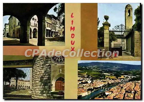 Cartes postales Limoux Aude Les arcades La tour des Cordeliers