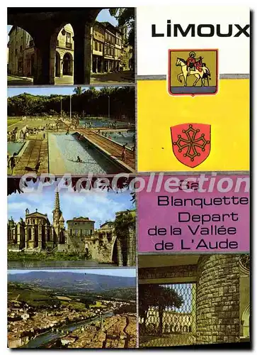 Cartes postales Limoux Aude Les Arcades La Piscine