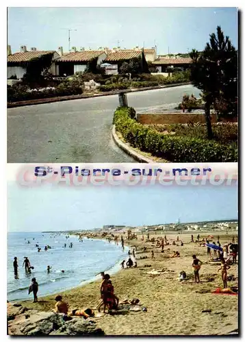 Ansichtskarte AK St Pierre sur Mer Aude Les Villas et la plage