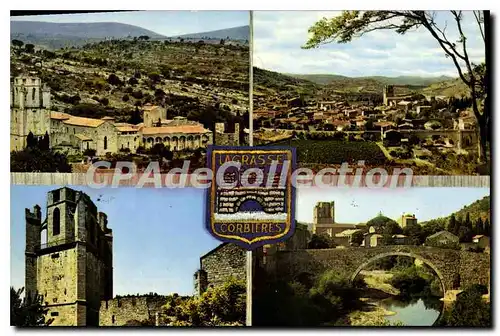 Cartes postales Lagrasse Corbieres Aude L'Abbaye Vue generale La Tour Charlemagne