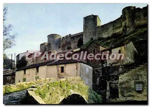 Cartes postales Brouse le Chateau Aveyron Le Chateau Feodal dominant le Pont Flomain sur l'Alrance