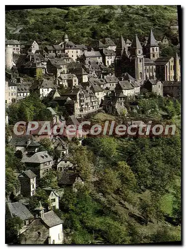 Ansichtskarte AK Les Gorges de l'Ouche Aveyron Conques Au premier plan la Chapelle Saint Roch