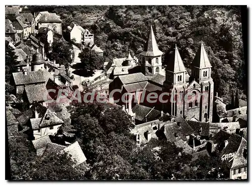 Ansichtskarte AK Conques Aveyron Vue Nord Ouest de l'Eglise