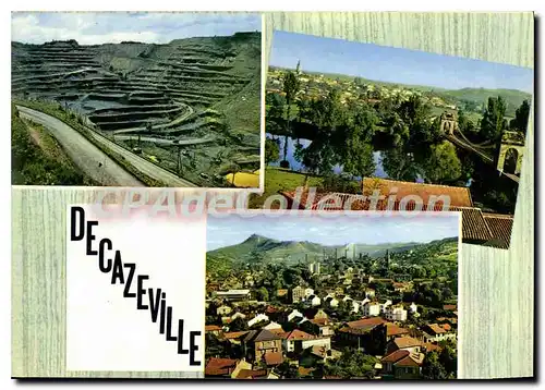 Cartes postales Decazeville Aveyron La Decouverte Le Pont suspendu sur le Lot Vue generale