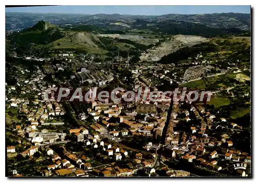 Ansichtskarte AK Decazeville Aveyron Vue generale aerienne