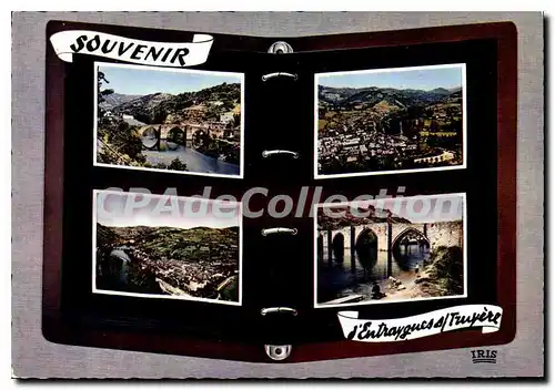 Cartes postales Entraygues sur Truyere Aveyron Le Pont gothique Vue generale