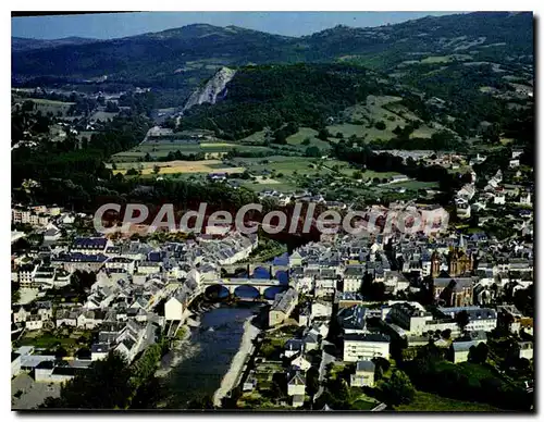 Ansichtskarte AK En avion au dessus de Espalion Aveyron