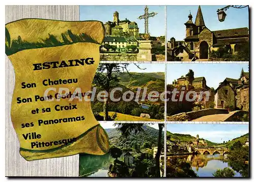Cartes postales Estaing Aveyron Le Chateau Vue generale