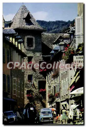 Ansichtskarte AK Estaing  Aveyron Dans le Bourg l'ancien Hotel Cayron