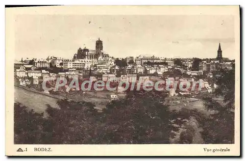 Cartes postales Rodez Vue generale