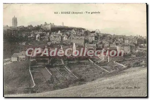 Ansichtskarte AK Rodez Aveyron Vue generale