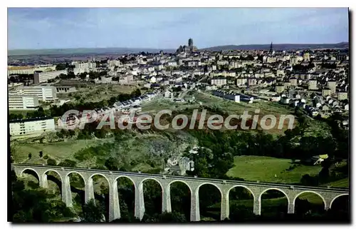 Cartes postales Rodez Aveyron Vue generale aerienne et le viaduc de la Gascarie