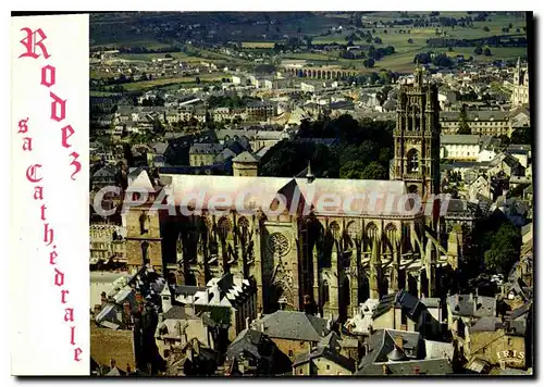 Ansichtskarte AK Rodez Aveyron Capitale du Rouergue La Cathedrale Notre Dame