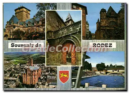 Cartes postales Rodez Aveyron Le Palais episcopal et la Tour de Corbieres