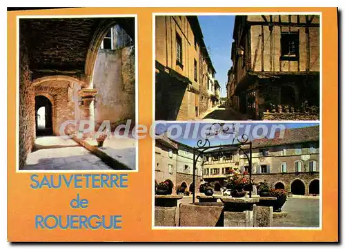 Ansichtskarte AK Sauveterre en Rouergue Aveyron Bastide royale