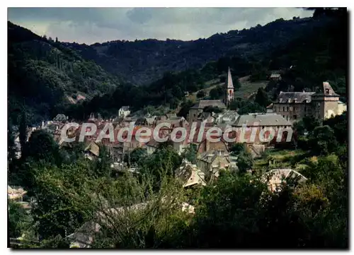 Cartes postales Villecomtal Aveyron Vue generale