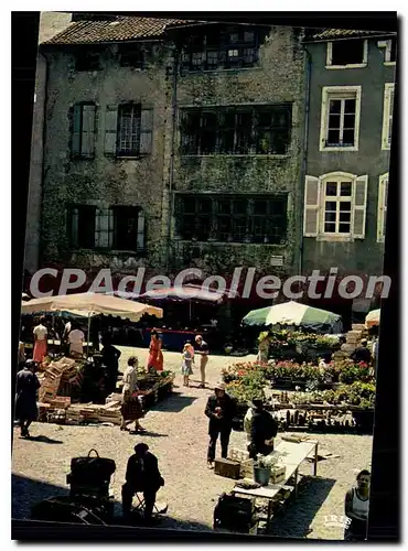Cartes postales Villefranche de Rouergue La Place Notre Dame
