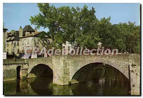 Ansichtskarte AK Villefranche de Rouergue Aveyron Le Vieux Pont