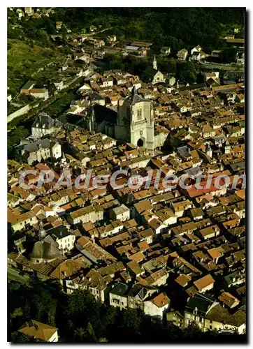 Cartes postales En avion au dessus de Villefranche de Rouergue Aveyron