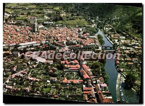 Ansichtskarte AK Villefranche de Rouergue Aveyron Vue generale aerienne