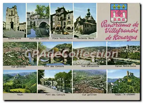 Cartes postales Panorama de Villefranche de Rouergue
