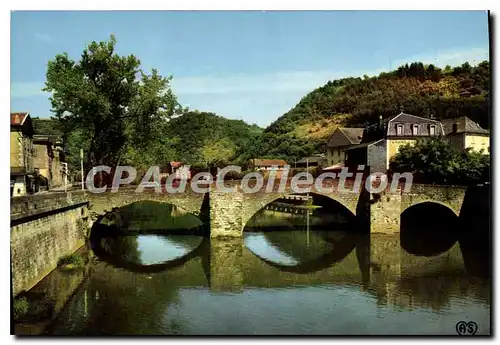 Ansichtskarte AK Villefranche de Rouergue Aveyron L'Aveyron et le Pont des Consuls