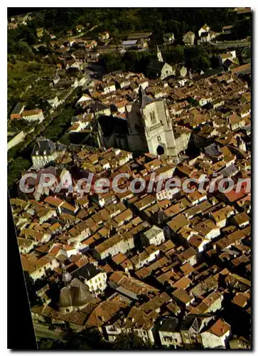Cartes postales En avion au dessus de Villefranche de Rouergue Aveyron
