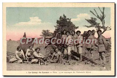Cartes postales Le Camp du Larzac Piece 75 de Montagne de l'Infanterie Alpine