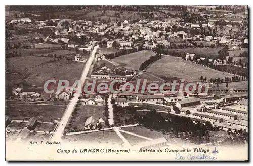 Cartes postales Camp du Larzac Aveyron Entree de Camp et le Village