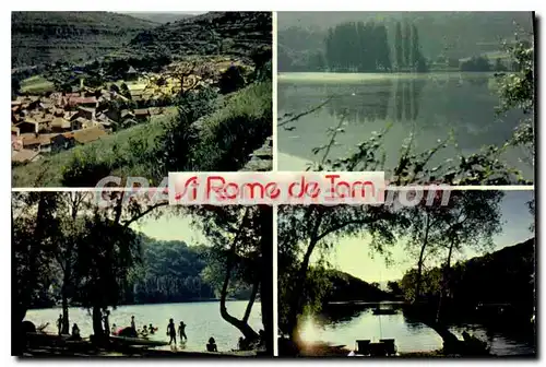 Cartes postales Saint Rome de Tarn Aveyron Vue generale Base de Loisirs