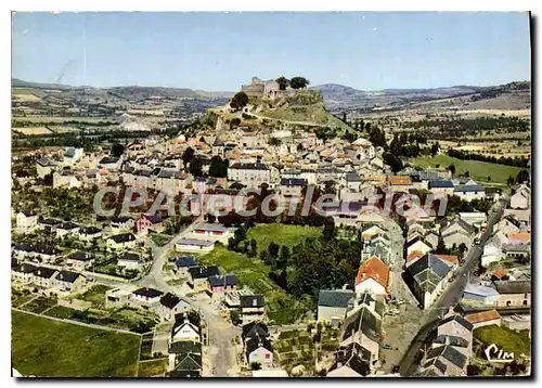 Ansichtskarte AK Severac le Chateau Aveyron Vue generale aerienne