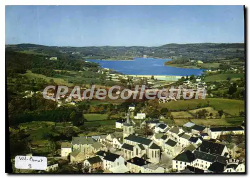 Ansichtskarte AK Villefranche de Panat Aveyron Vue generale au Premier plan la Besse