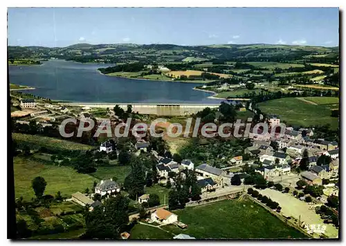 Ansichtskarte AK Villefranche de Panat Aveyron Vue generale sur le barrage