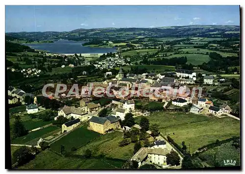 Ansichtskarte AK Villefranche de Panat Aveyron Vue generale au premier plan La Besse