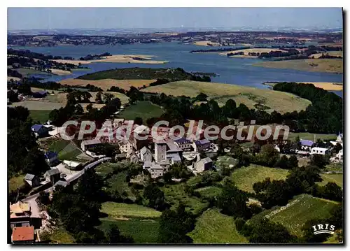 Cartes postales L'Aveyron vu du Ciel Pareloup Salles Curan Reservoir de Pareloup Au premier plan Saint Martin de