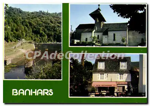 Ansichtskarte AK Banhars Aveyron Le Camping de Laurariol L'Eglise L'Hotel de la Seives