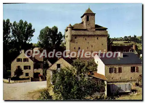 Cartes postales Inieres Aveyron Eglise fortifiee du XV