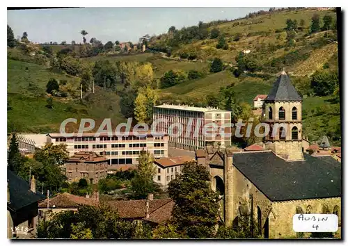 Ansichtskarte AK Aubin Aveyron Le College Technique