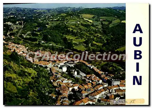 Ansichtskarte AK Aubin Aveyron Vue generale aerienne