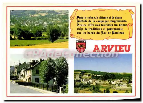 Ansichtskarte AK Vacances en Aveyron Arvieu Au bord du lac de Pareloup