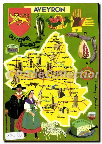 Cartes postales Aveyron Guyenne