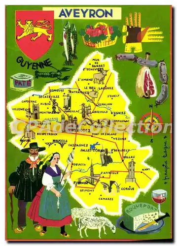 Cartes postales Aveyron Guyenne