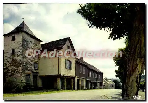 Cartes postales Aveyron Pittoresque Najac Les Arcades